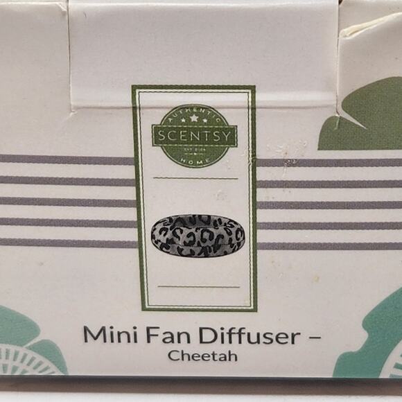 Scentsy Mini Fan Diffuser Cheetah Animal Print USB Air Freshener Retired - Picture 5 of 6